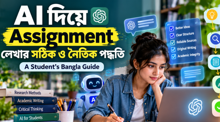 AI দিয়ে Assignment লেখার সঠিক ও নৈতিক পদ্ধতি—শিক্ষার্থীদের বাংলা গাইডনৈতিক পদ্ধতি